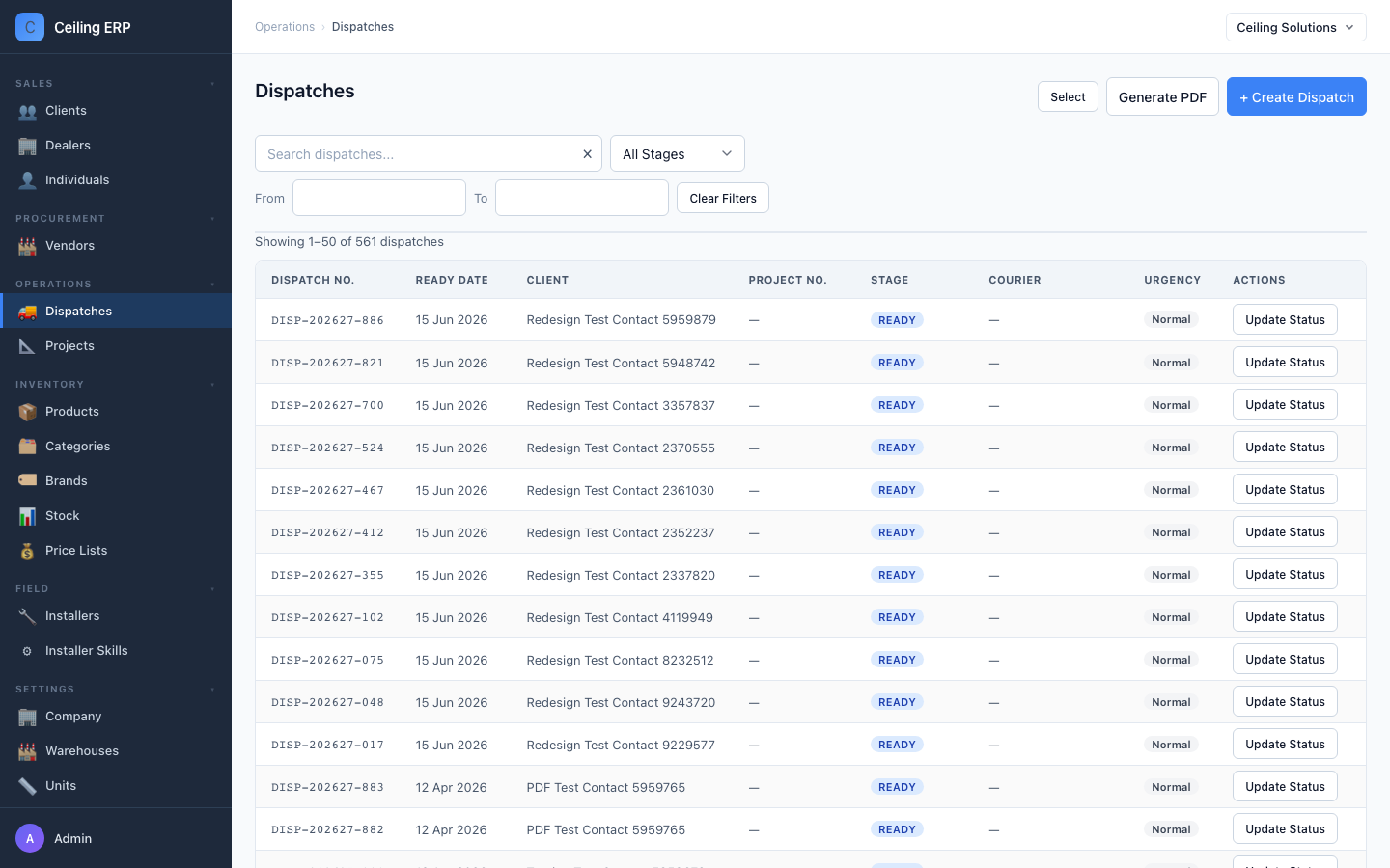Sidebar navigation